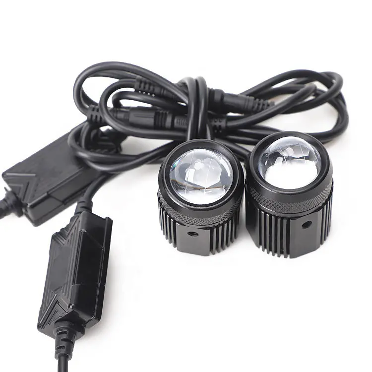 2 Inch Bulge A Series Motorcycle Mini Auxiliary Driving Lights(Set/2Pcs) 2