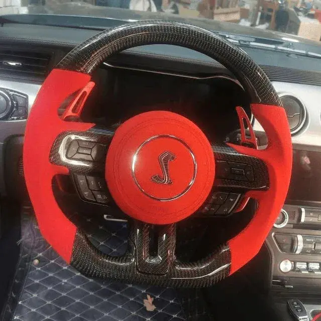 Ttd Craft Ford 2018-2023 Mustang Carbon Fiber Steering Wheel 3