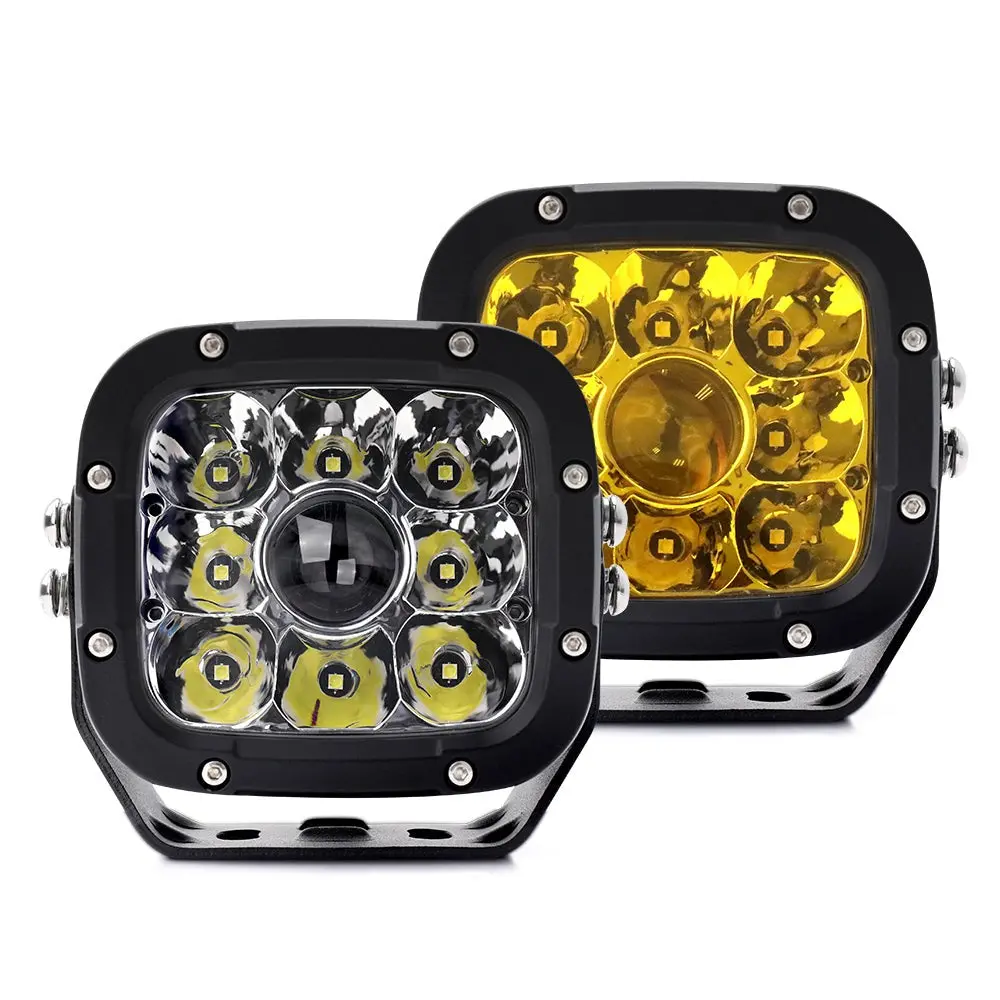 Co Light 5 Inch Offroad Square Laser/Led Driving Lights(Set/2Pc) 1