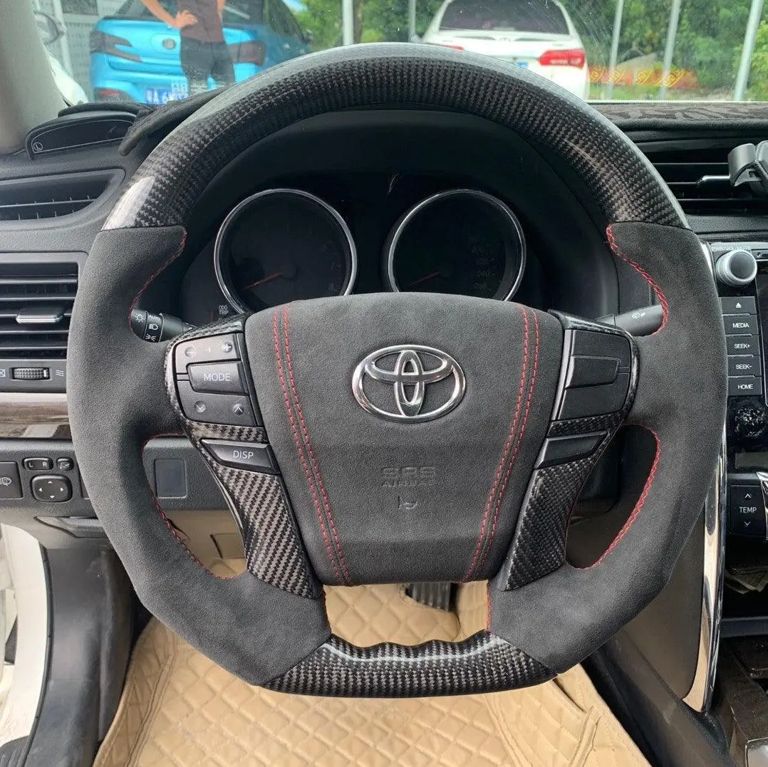 Ttd Craft Toyota Mark X Reiz Carbon Fiber Steering Wheel 1