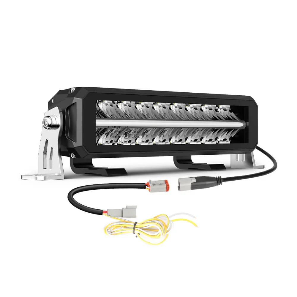 12Inch Polar Bear Series Dual Row Led Light Bar With White&Amber Drl 1