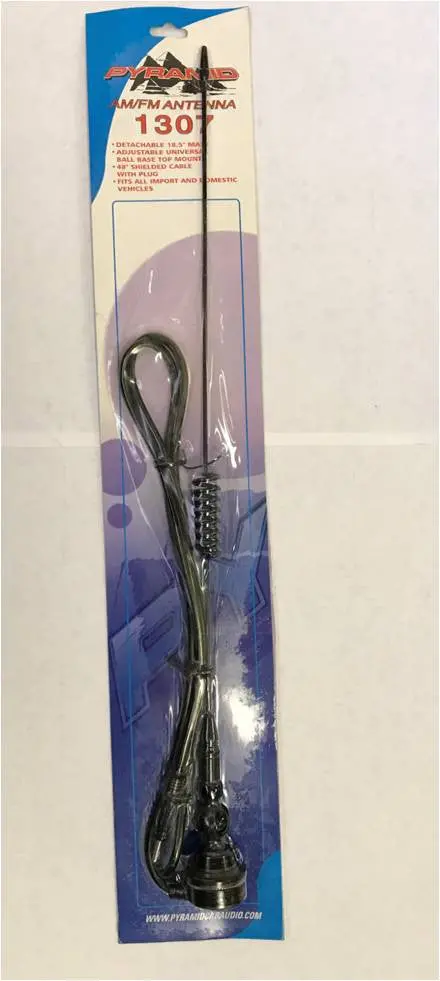 Pyramid 1307 Trunk/Fender Mount Am/Fm Antenna 1