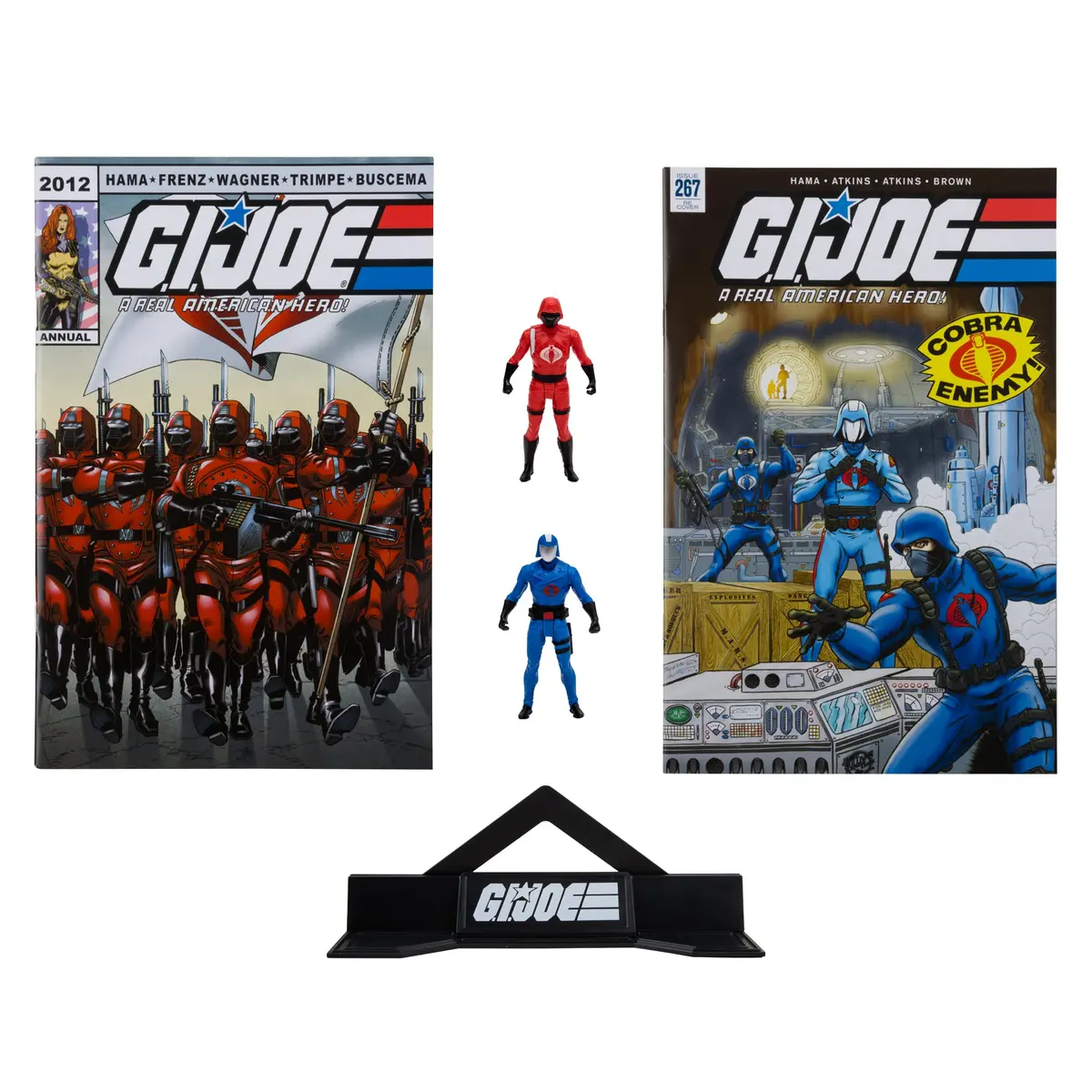 G.I. Joe Page Punchers 2Pk Cobra Commander And Crimson Guard 3In Action Figures With 2 Comics Mcfarlane Toys 1