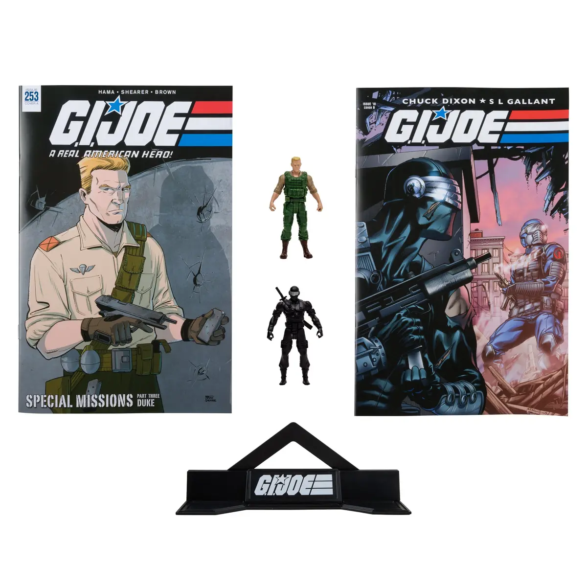 G.I. Joe Page Punchers 2Pk Duke And Snake Eyes 3In Action Figures With 2 Comics Mcfarlane Toys 1