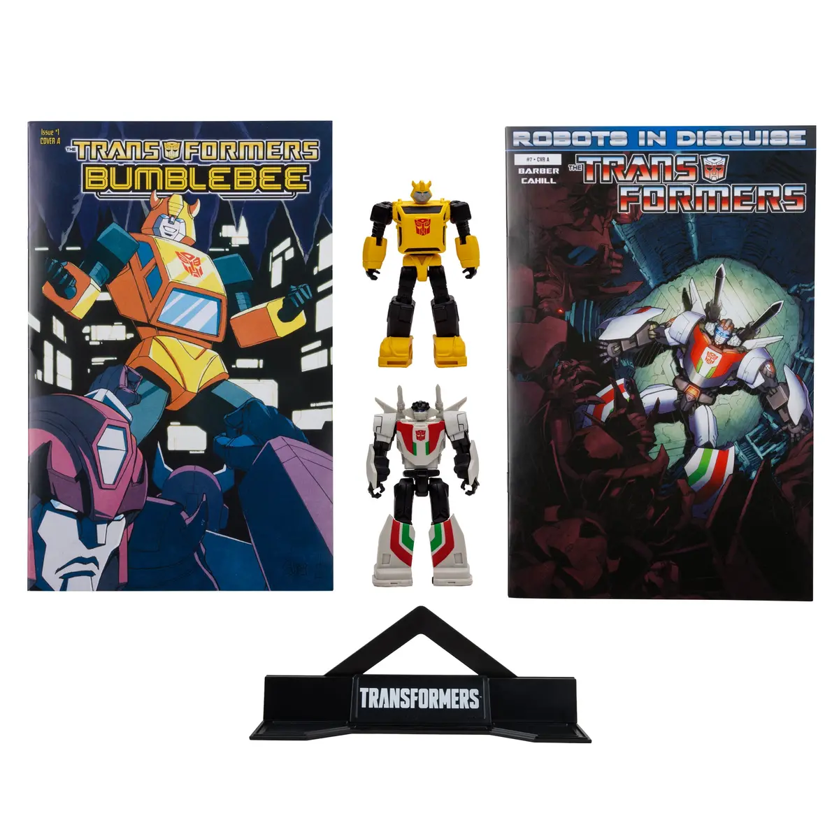 Transformers Page Punchers 2Pk Bumblebee And Wheeljack 3In Action Figures With 2 Comics Mcfarlane Toys 1