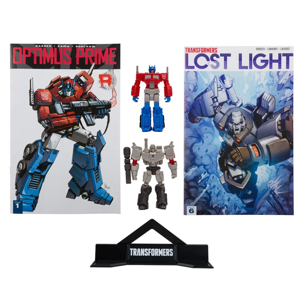 Transformers Page Punchers 2Pk Optimus Prime And Megatron 3In Action Figures With 2 Comics Mcfarlane Toys 1