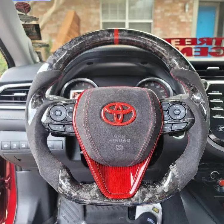 Ttd Craft Toyota 2018- 2024 Camry Se Xse Trd V6 Venza Carbon Fiber Steering Wheel 1