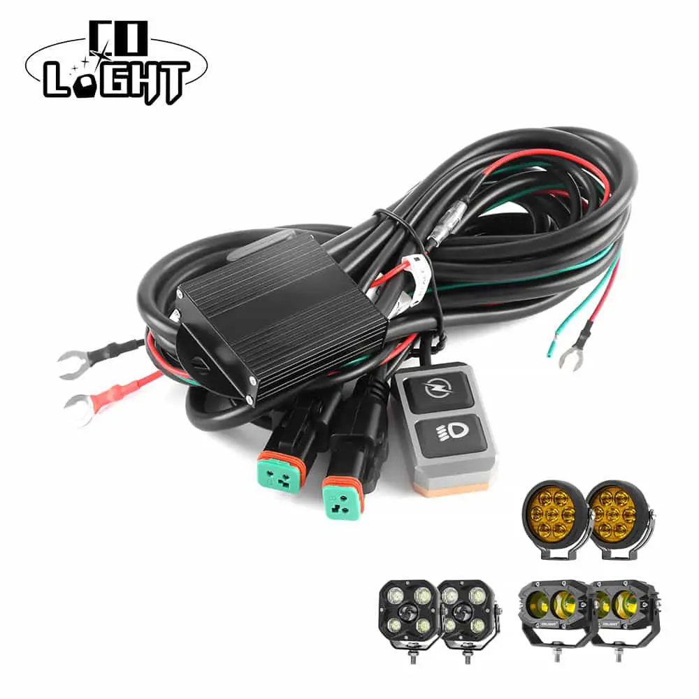 16Awg Dt Connector Motorcycle Horn-Triggered Flashing Wire Assembly 1