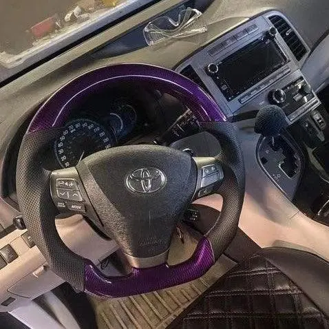 Ttd Craft Toyota 2007-2010 Camry /2009-2012 Venza Carbon Fiber Steering Wheel 1