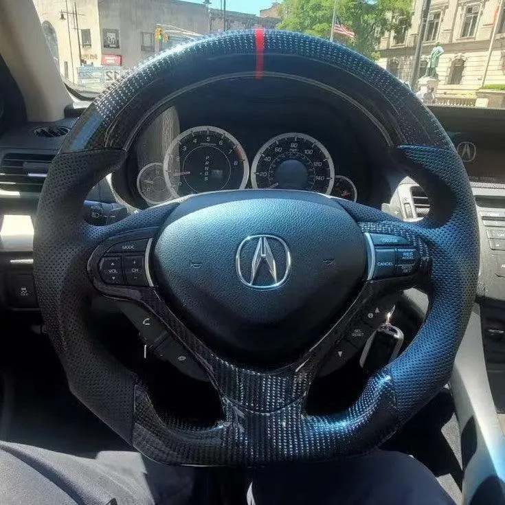 Ttd Craft  Acura 2009-2014 Tsx Sport Wagon Special Edition Honda Cu2  Carbon Fiber Steering Wheel 1