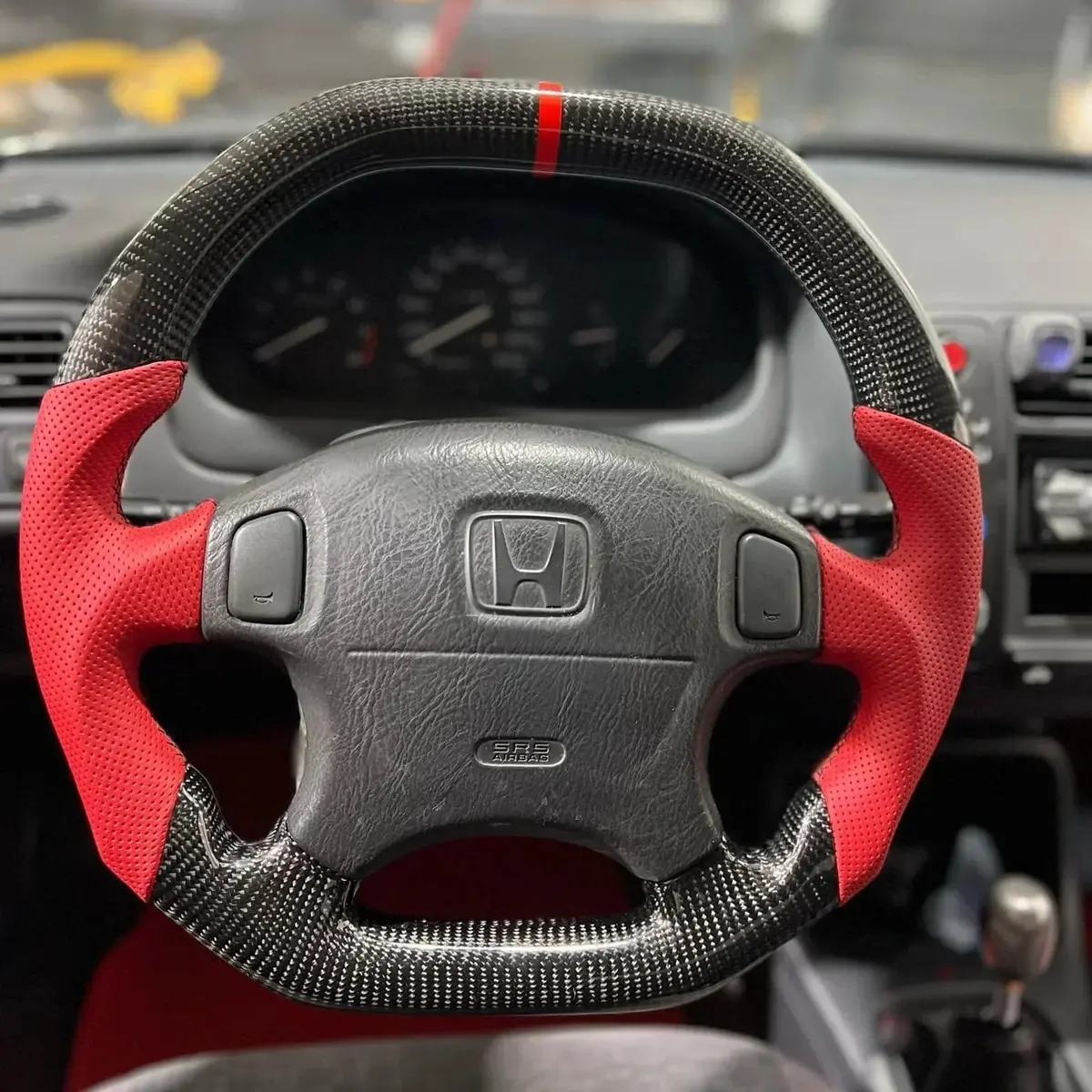 Custom Carbon Fiber Steering Wheel For 1997-2001 Honda Crv | Ttd Craft 1
