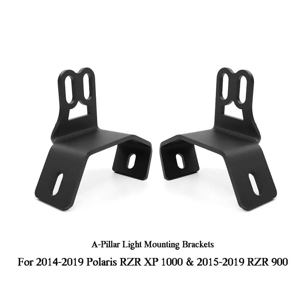 2014-2021 Polaris Rzr Xp1000 Double Lights A-Pillar Mounting Brackets 1