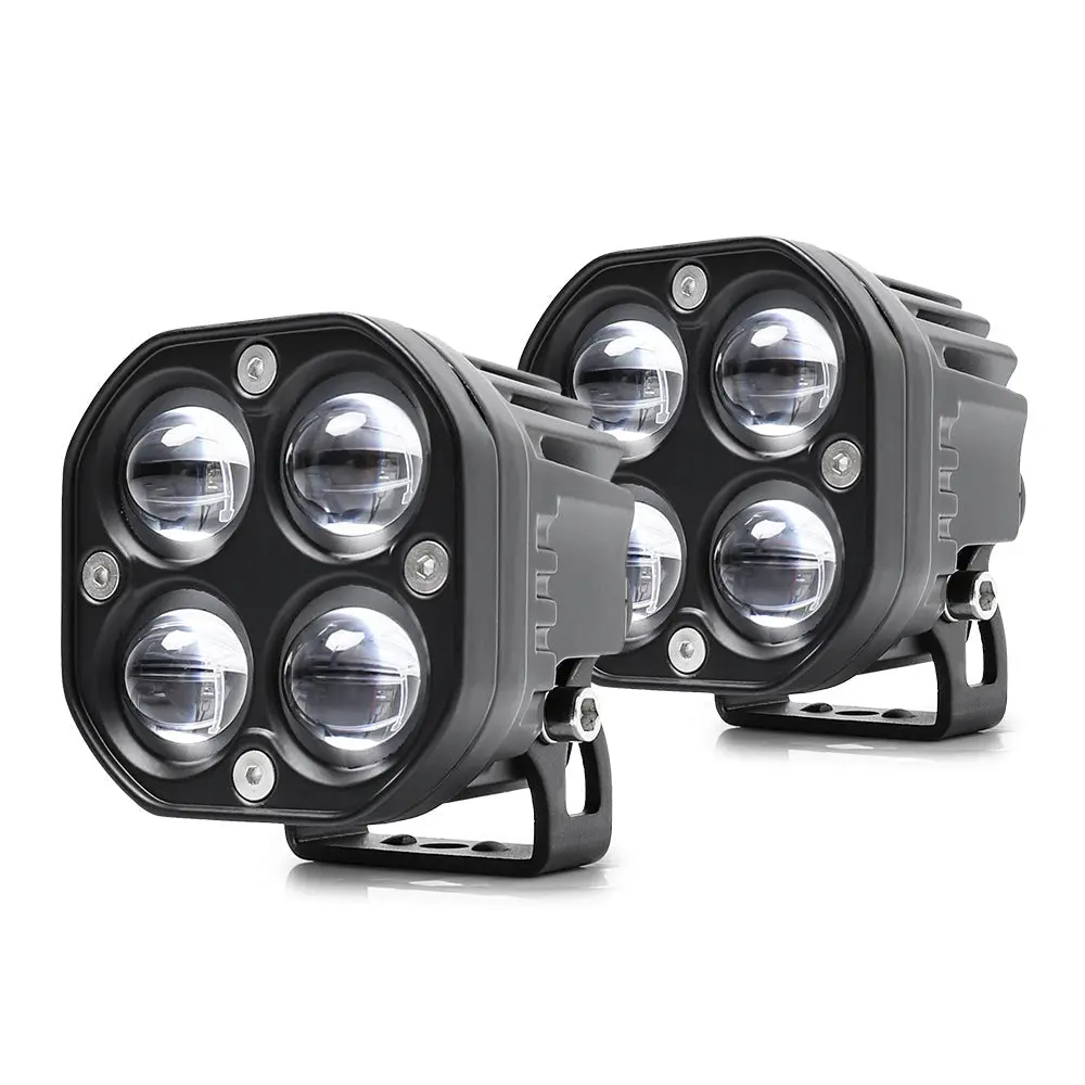 3Inch Ddf Series Dual Color Dual Beam Square Fog Light Pods(Set/2 Pcs) 1
