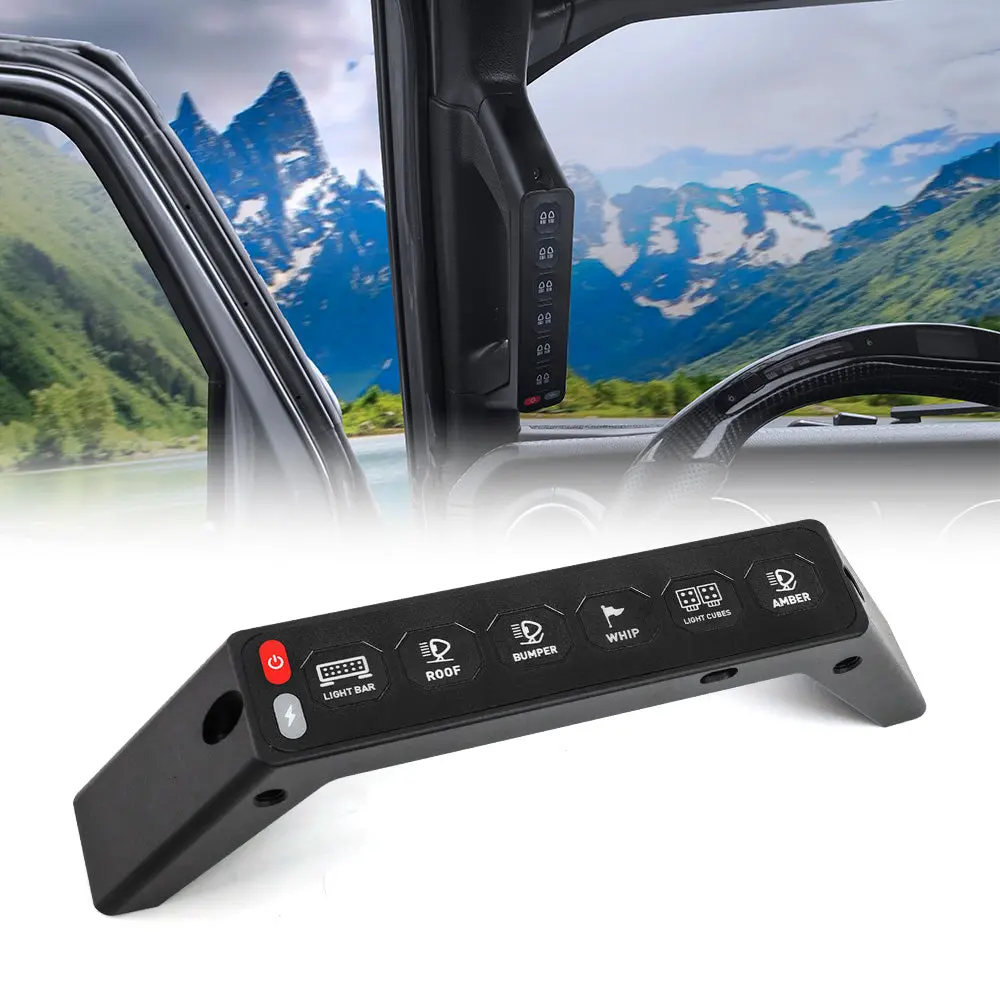 Jeep Wrangler Jl Grab Handle 6 Gang Switch Panel 1