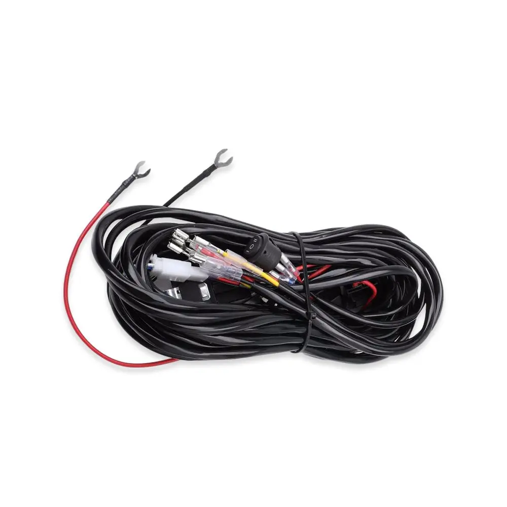 18Awg Truck Jeep Atv Utv Wire Harness For Dual Beam Light Pods-Round Switch 1