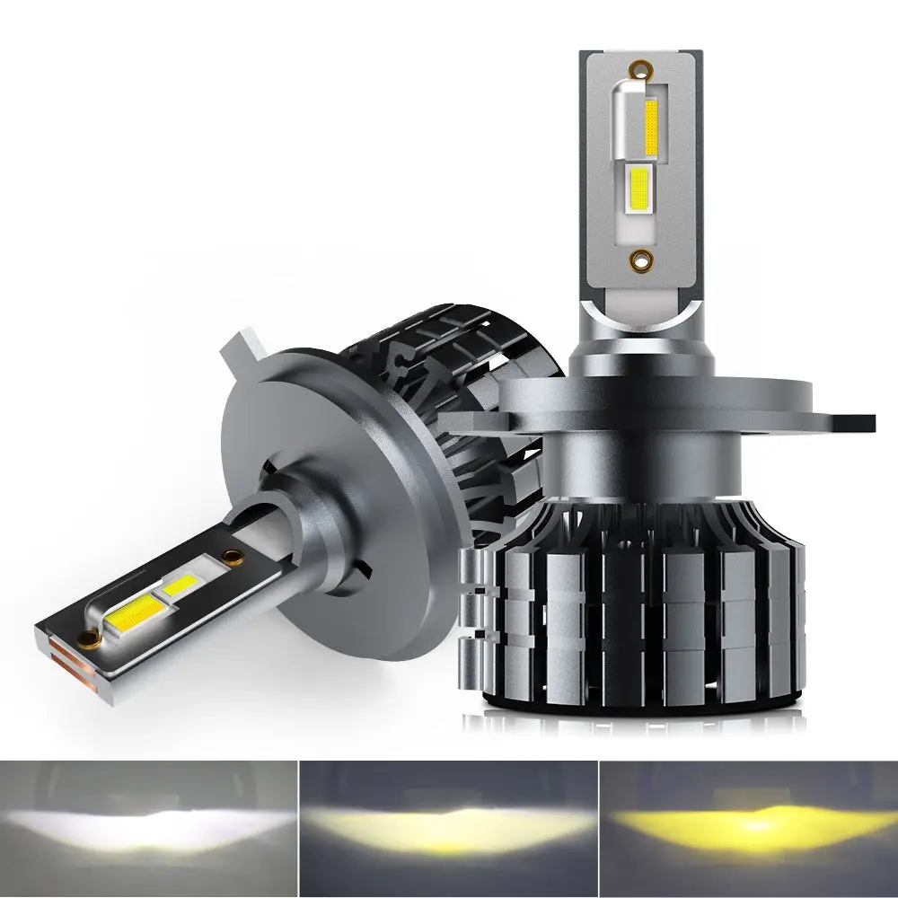 V20 Series Tri-Color Fan Led Headlight Bulbs -6000K/4300K/3000K 1