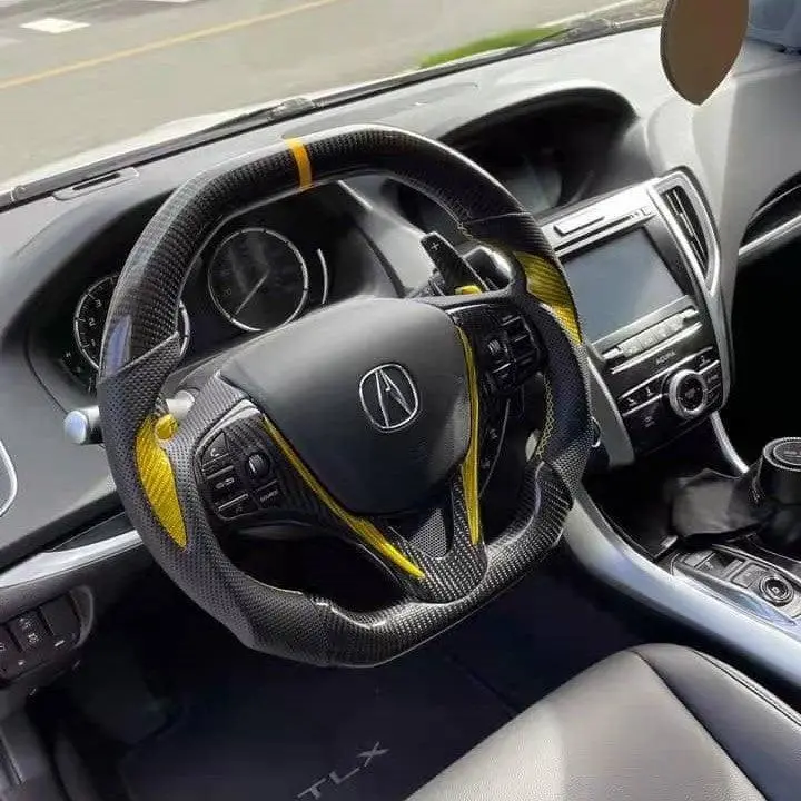 Carbon Fiber Steering Wheel For Acura 2015-2020 Tlx/ Mdx |Ttd Craft 2