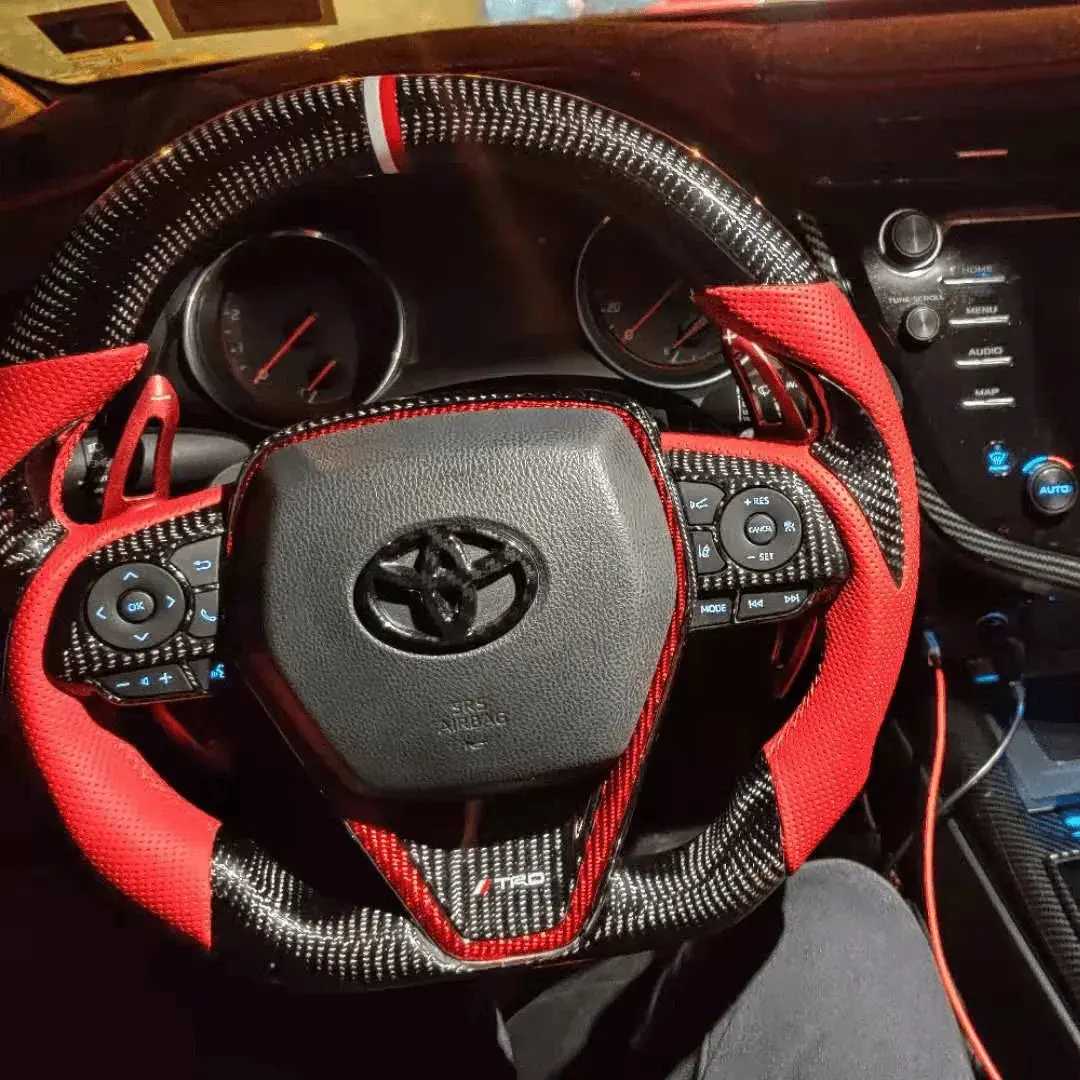 Ttd Craft Toyota 2018-2024 Cmary Se Xse Trd V6 Venza Carbon Fiber Steering Wheel 1