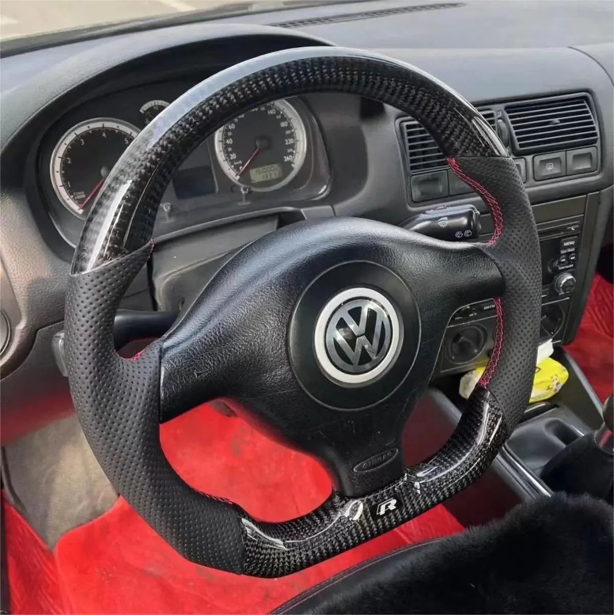 Carbon Fiber Steering Wheel For Vw 1999-2005 Mk4 Jetta | Ttd Craft 1