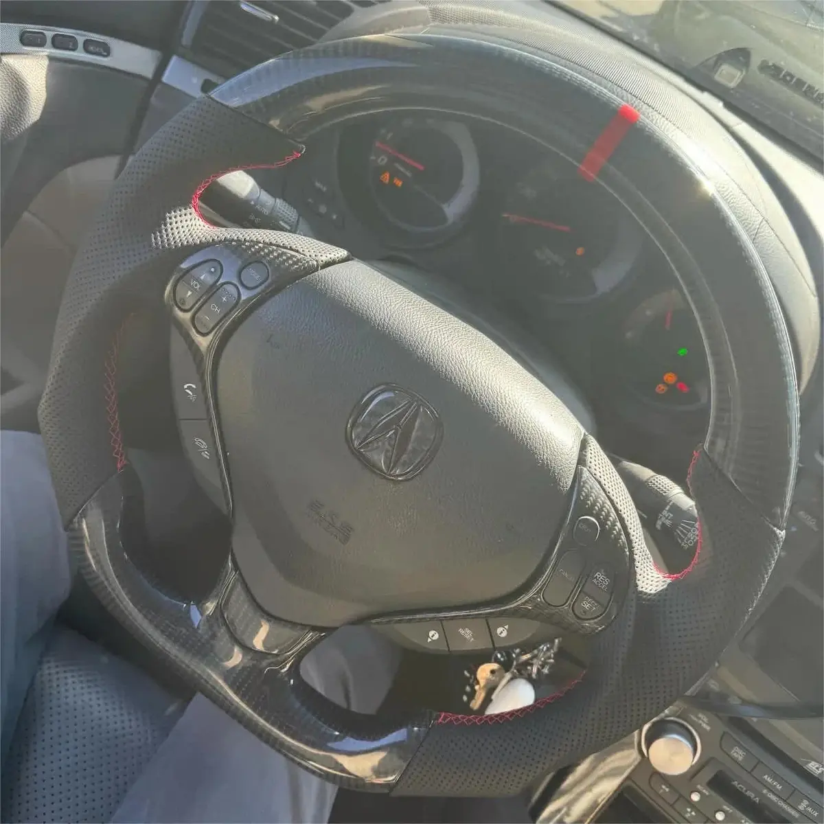 2007-2008 Acura Tl Carbon Fiber Steering Wheel Upgrade|Ttd Craft 1