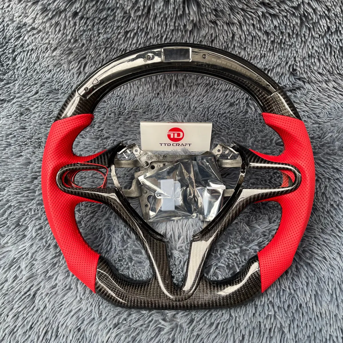 Custom Led Carbon Fiber Steering Wheel For Honda 2011 Civic | Ttd Craft 1