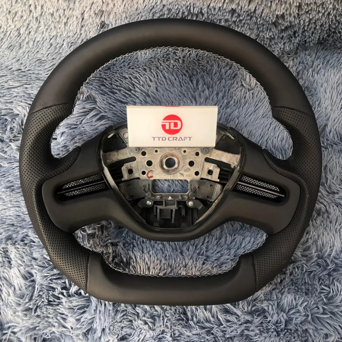 Custom Leather Steering Wheel For 8Th Gen Honda 2006-2011 Civic | Ttd Craft 1