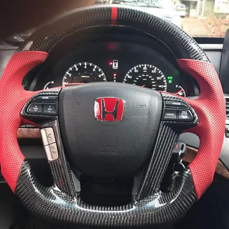 Carbon Fiber Steering Wheel For Honda 2008-2012 Accord / 2009-2015  Pilot |Ttd Craft 1