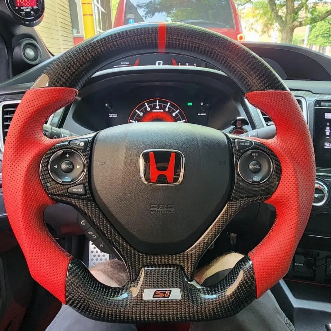 9Th Gen Honda Civic Carbon Fiber Steering Wheel 2012-2015 | Ttd Craft 1