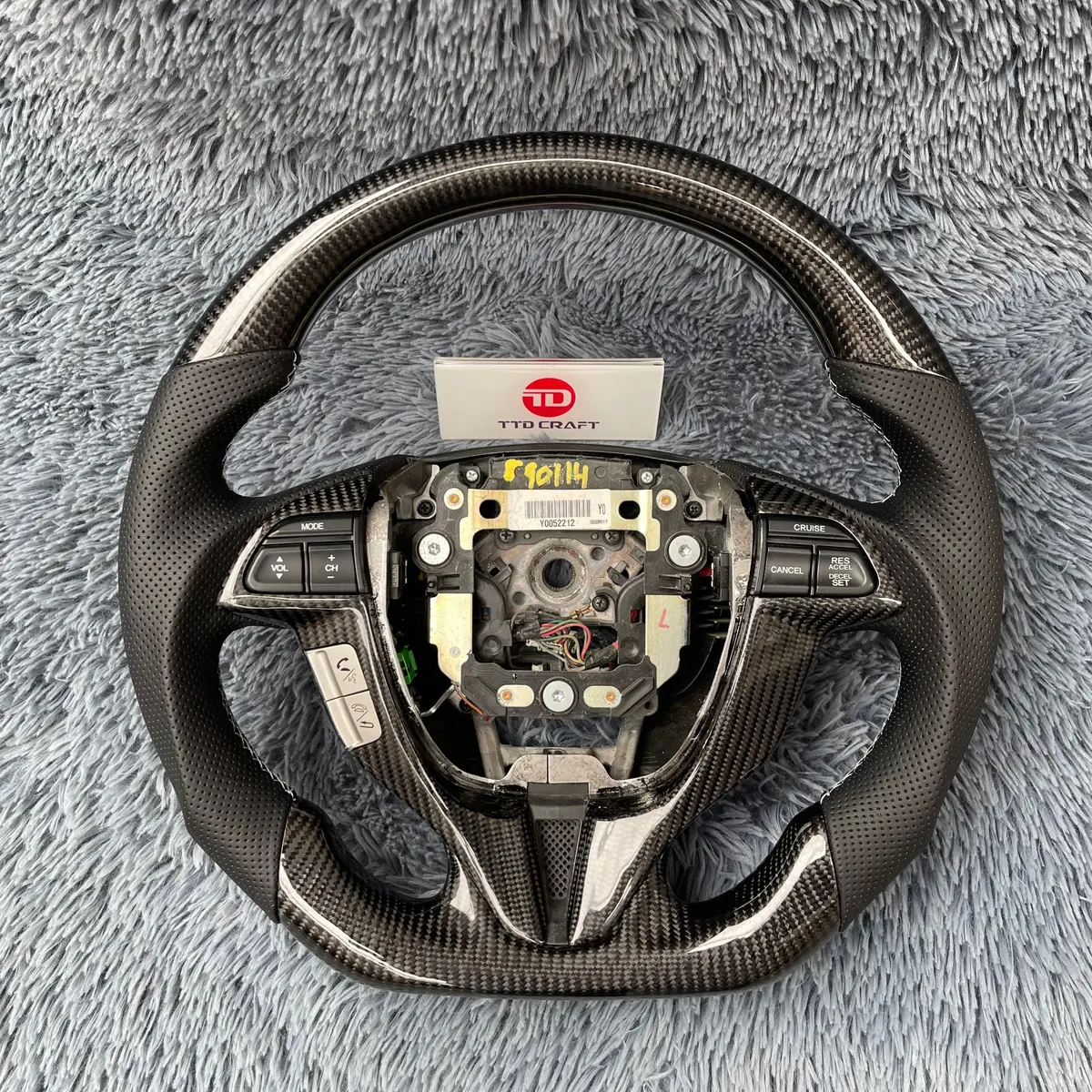 Honda 2008-2012 Accord Coupe Carbon Fiber Steering Wheel  |Ttd Craft 1
