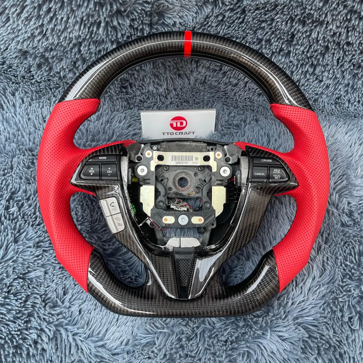 Custom Carbon Fiber Steering Wheel For 2008-2012 Accord Coupe Upgrade |Ttd Craft 1