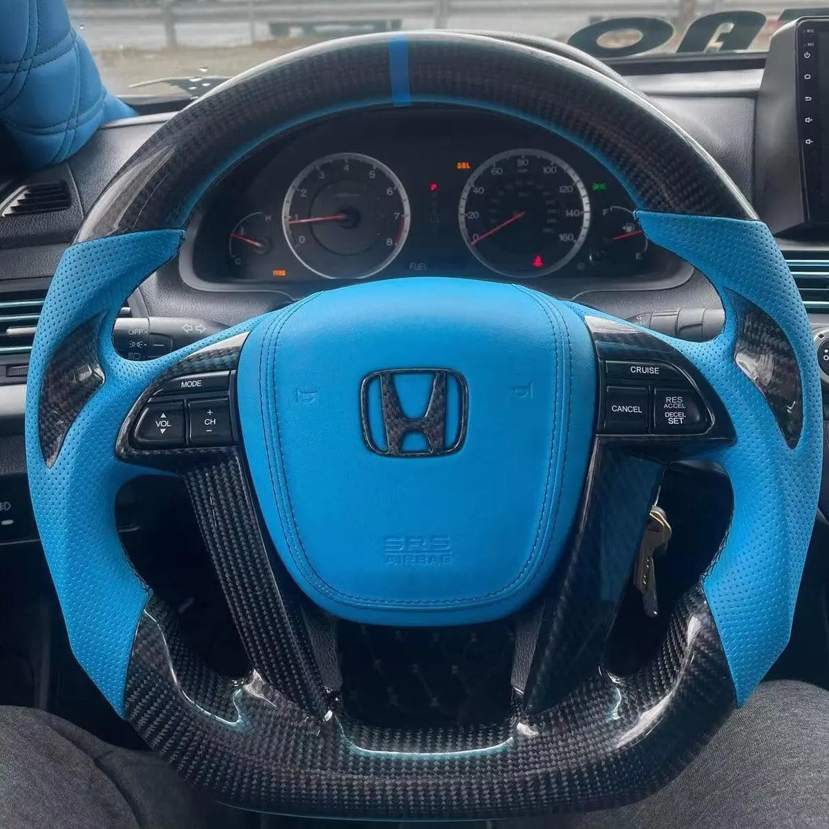 Custom Carbon Fiber Steering Wheel For Honda 2008-2012 Accord / 2009-2015  Pilot |Ttd Craft 1