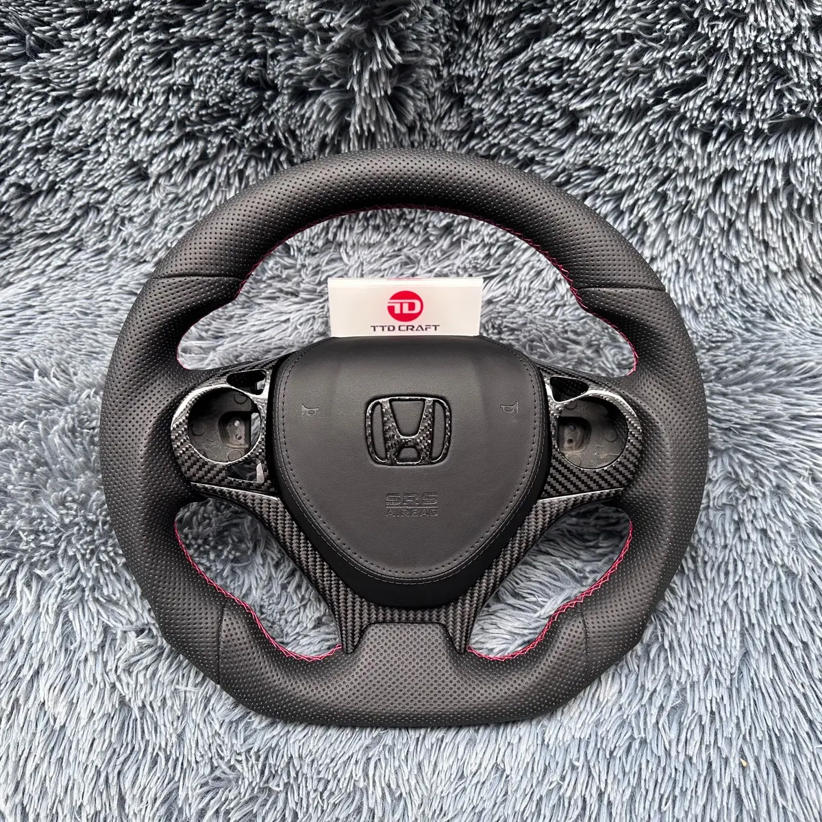 Honda Civic 2012-2015 Performance Carbon Fiber Steering Wheel | Ttd Craft 1