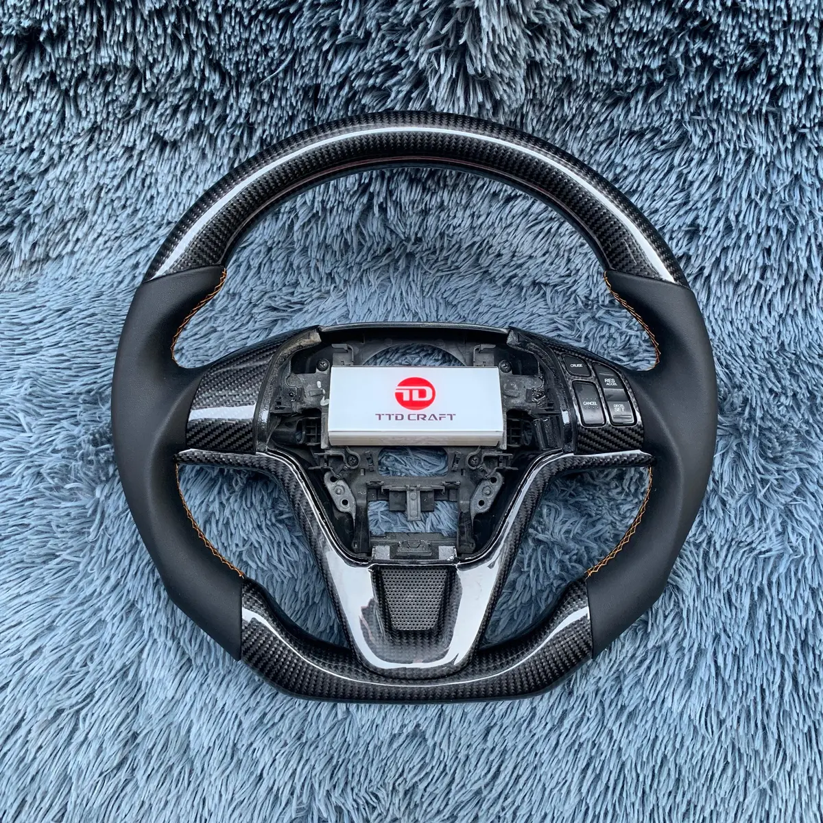 Real Carbon Fiber Steering Wheel For Honda 2007-2011 Crv | Ttd Craft 1