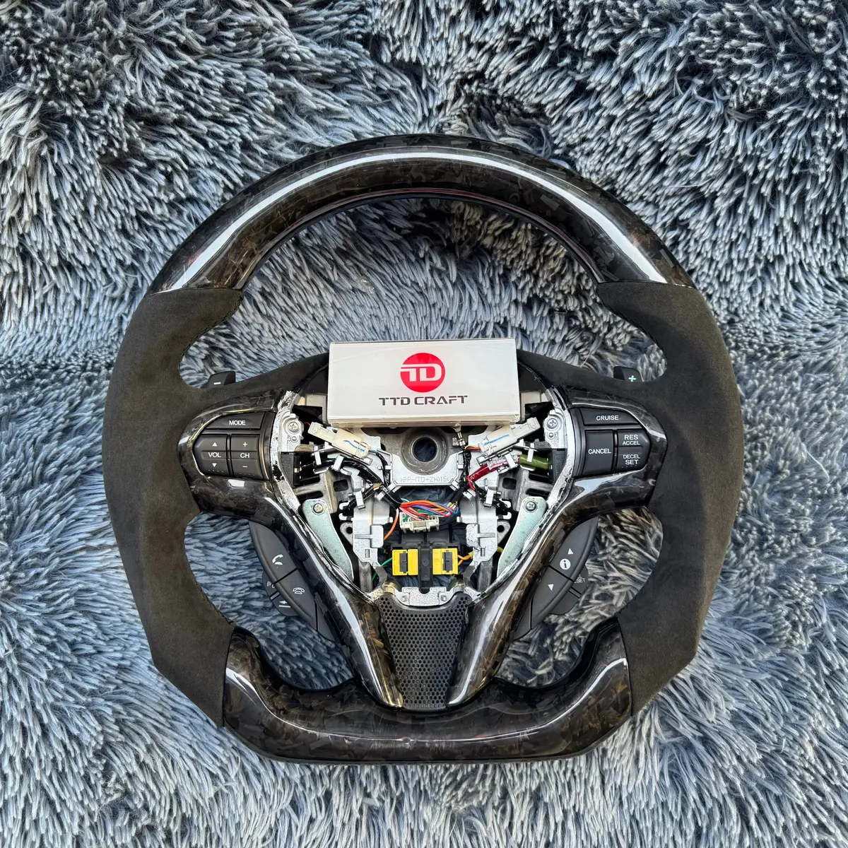 Real Carbon Fiber Steering Wheel For Honda 2010-2016 Crz | Ttd Craft 1