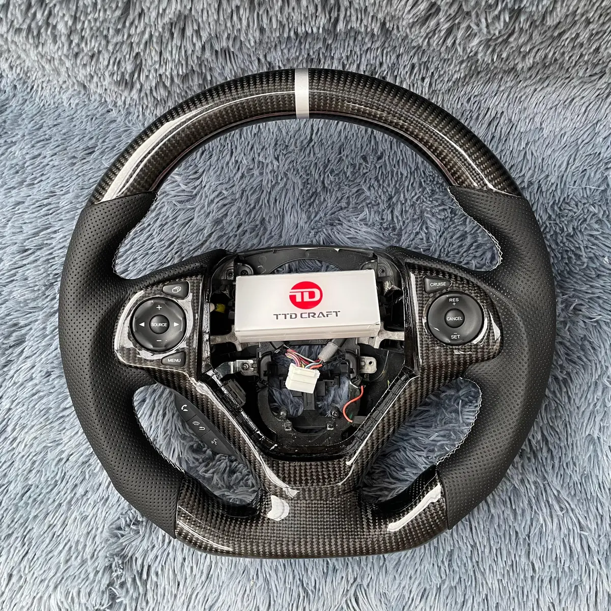 Carbon Fiber Steering Wheel For 4Th Gen Honda 2012-2016 Crv | Ttd Craft 1