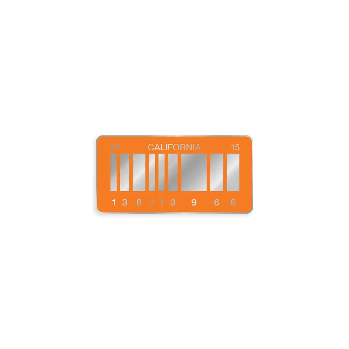 Back To The Future – 2015 License Plate Enamel Pin 1