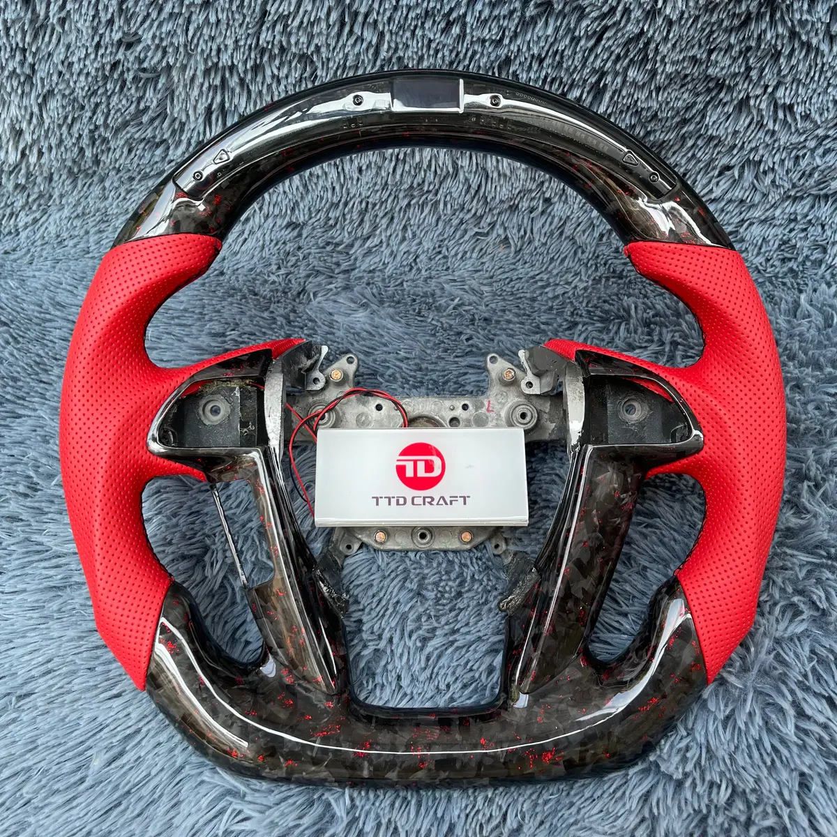 Led Carbon Fiber Steering Wheel For Honda 2008-2012 Accord / 2009-2015  Pilot |Ttd Craft 1