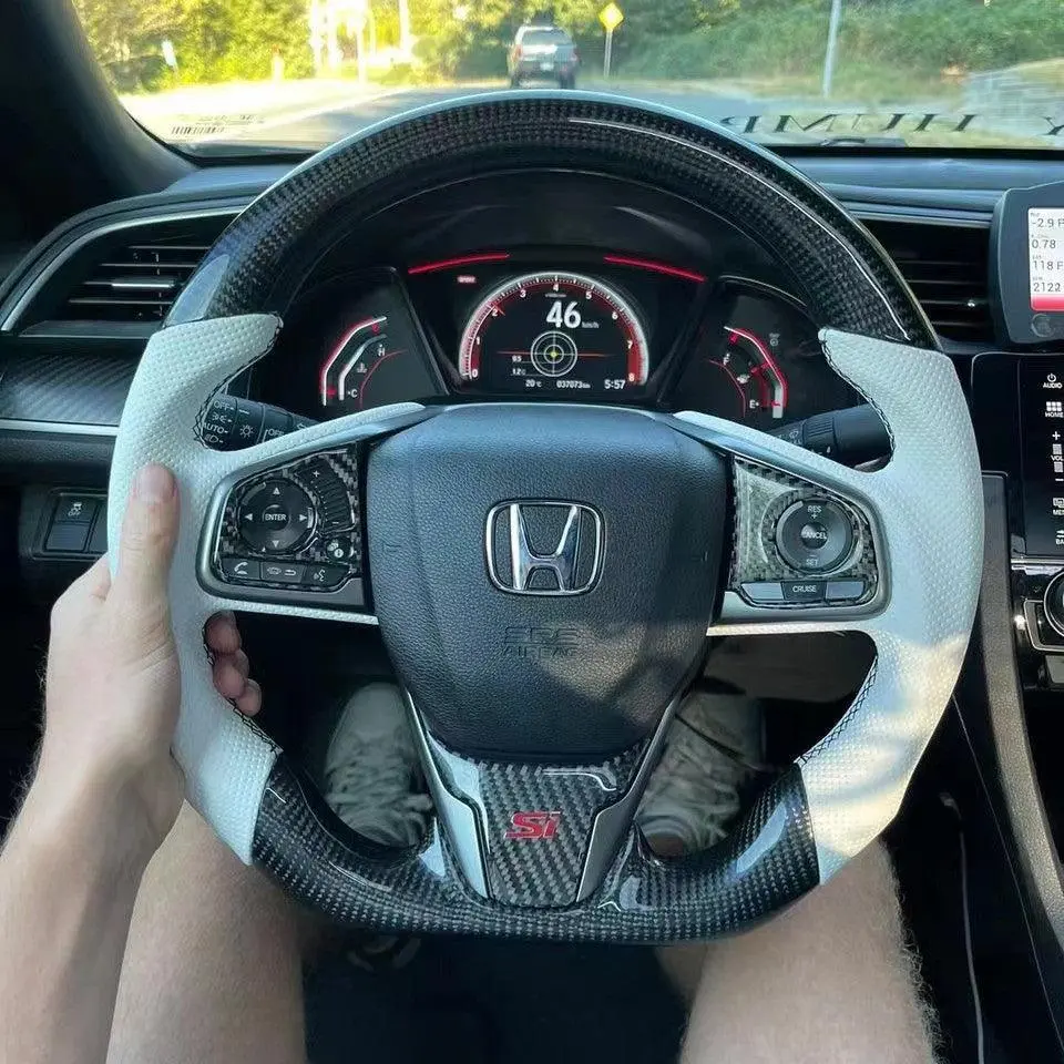 Honda Civic 2016-2021 Carbon Fiber Steering Wheel | Ttd Craft 1