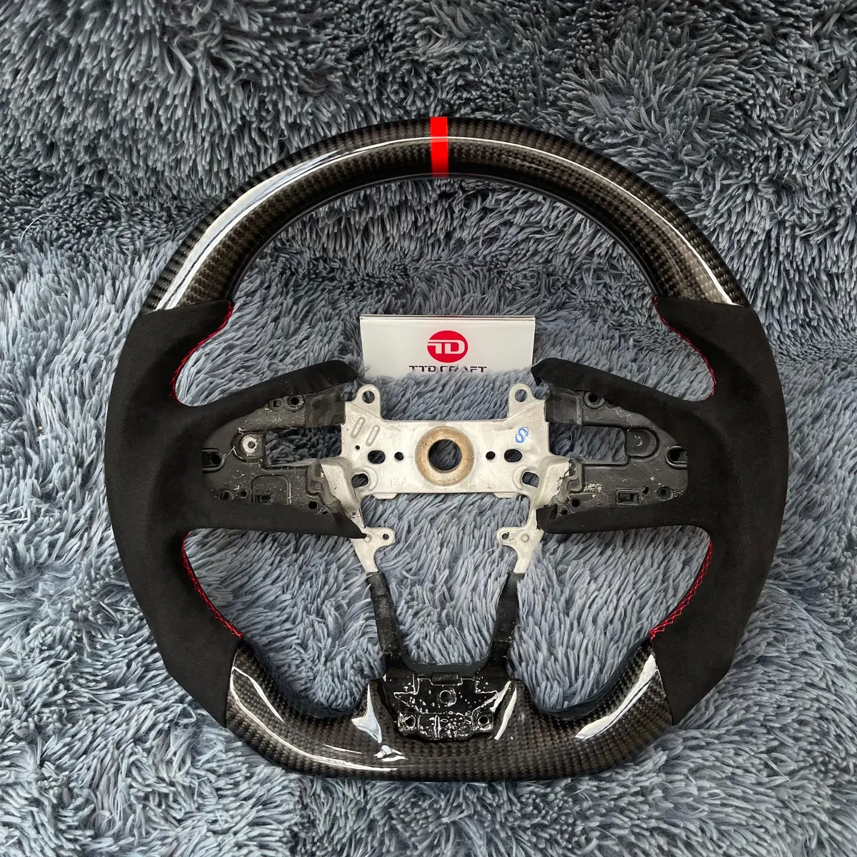 Honda 2016-2021 Civic Carbon Fiber Steering Wheel  | Ttd Craft 1