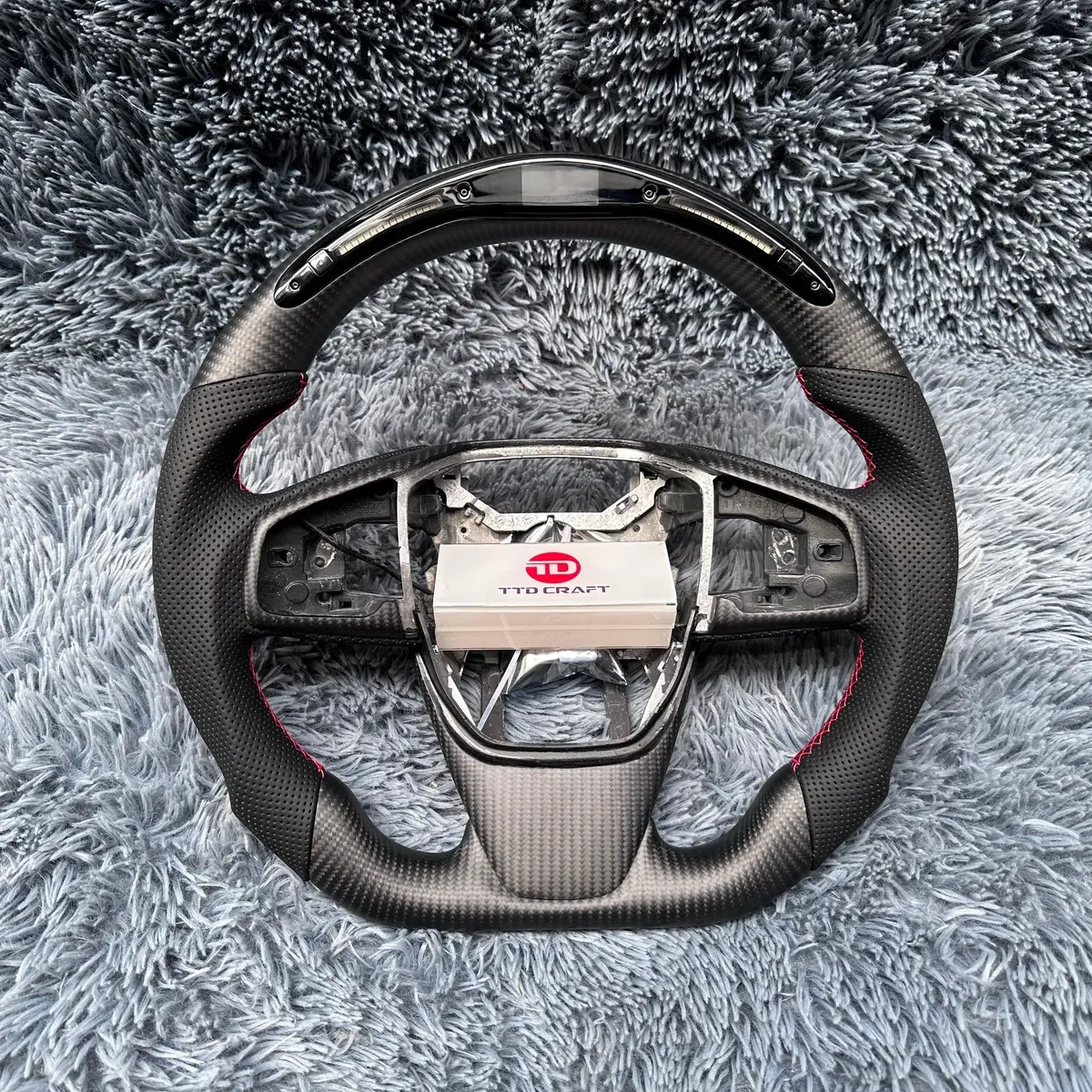 Custom Carbon Fiber Steering Wheel For 2016-2021 Honda Civic Fk7 | Ttd Craft 1