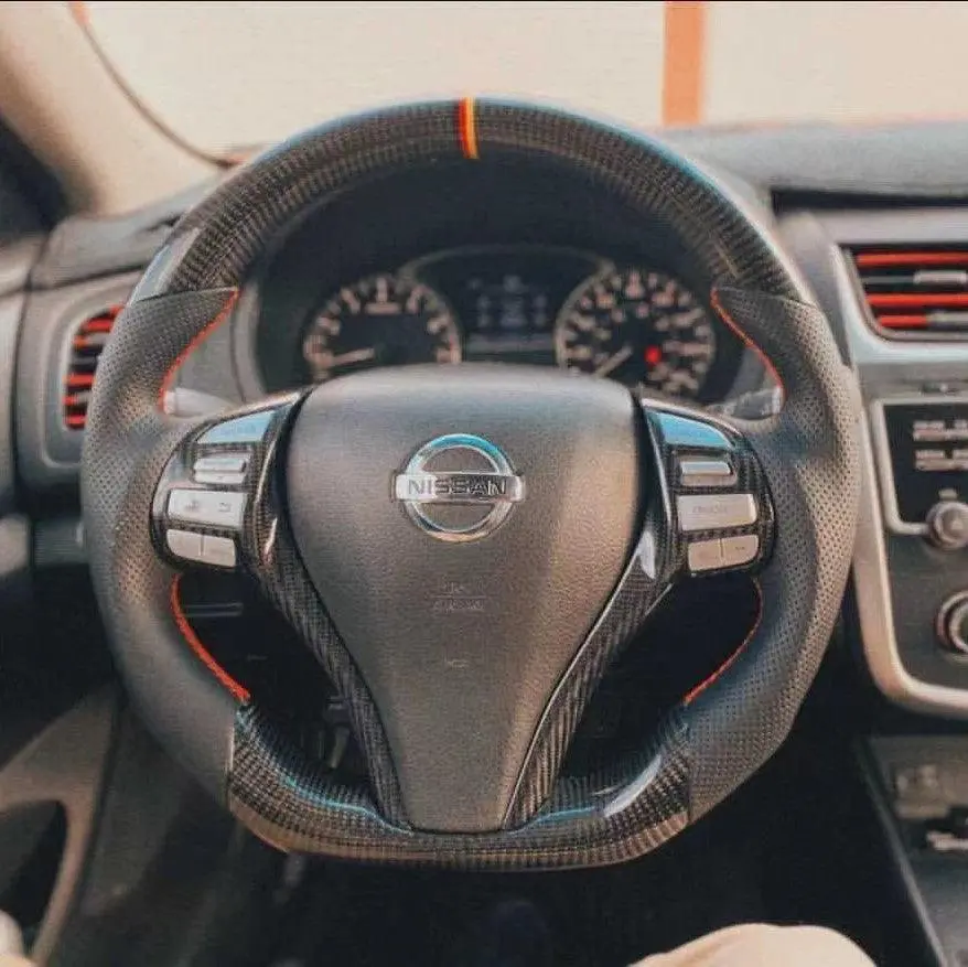 Flat Bottom Carbon Fiber Steering Wheel  For Nissan 2013-2018 Altima | Ttd Craft 1