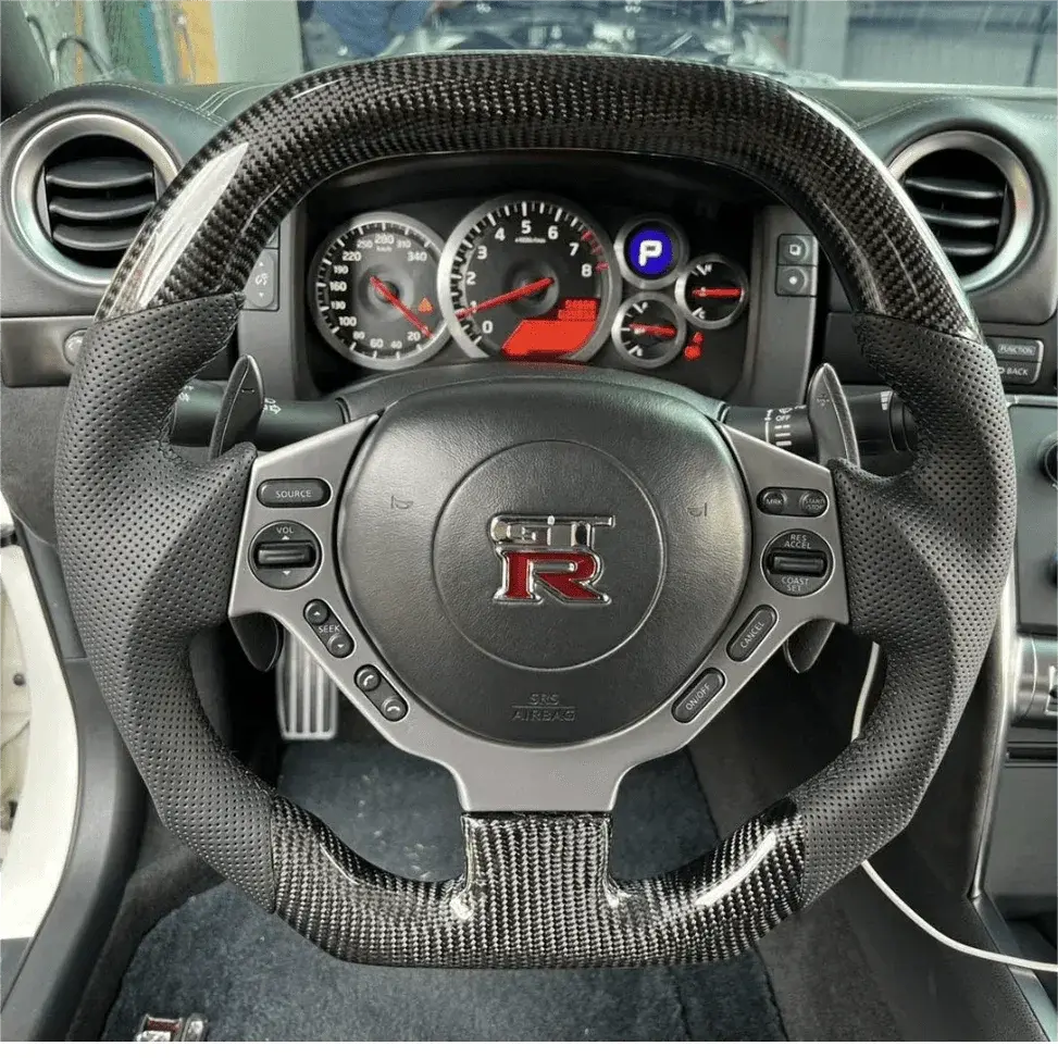 Nissan 2009-2016 Gtr R35 Carbon Fiber Steering Wheel | Ttd Craft 1