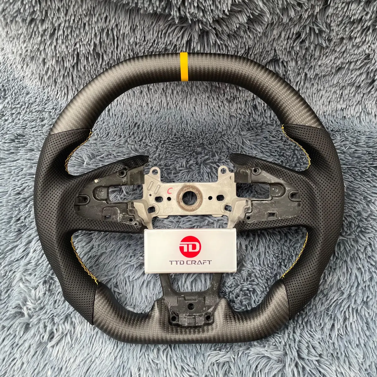 Honda 2016-2021 Civic Carbon Fiber Steering Wheel  | Ttd Craft 1