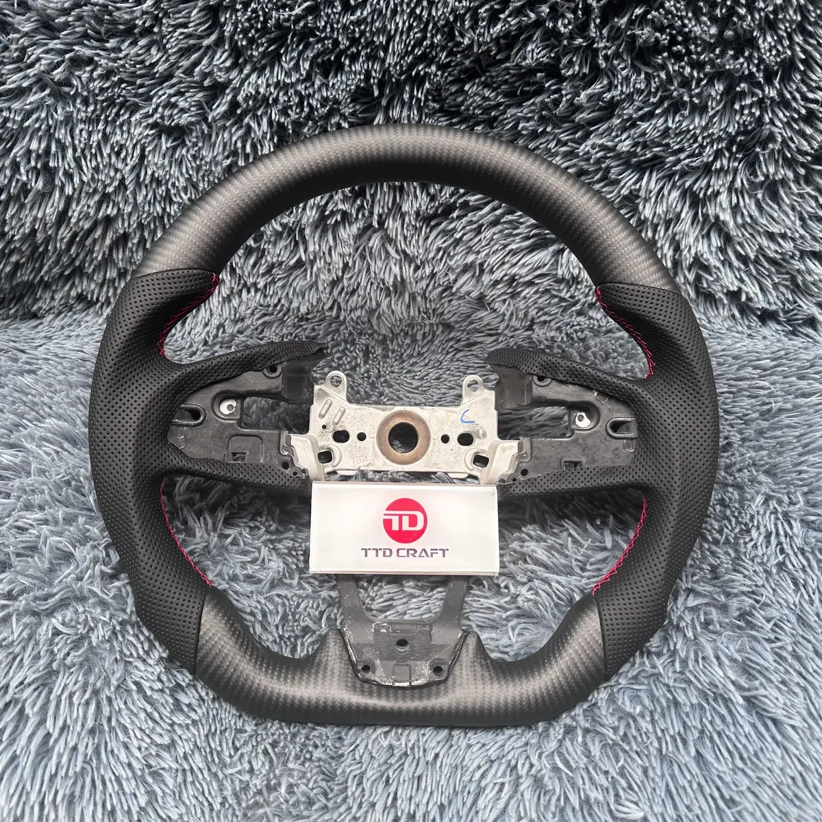 Matte Carbon Fiber Steering Wheel For 2016-2021 Honda Civic | Ttd Craft 1