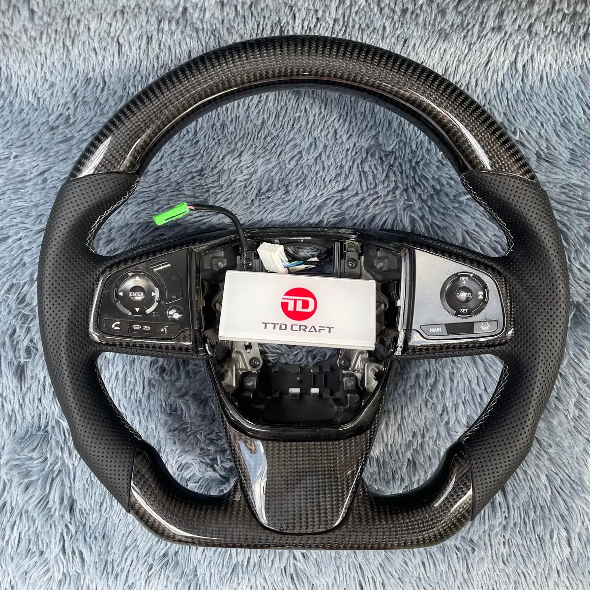 Carbon Fiber Steering Wheel For Honda 2017 2018 Crv | Ttd Craft 1