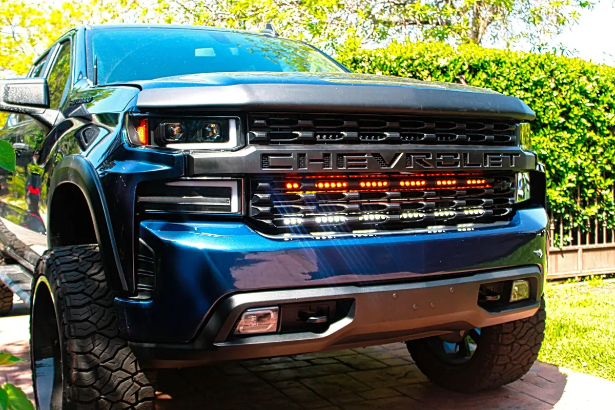2019-2021 Chevrolet Silverado 1500 Dual 40S Light Bars 1