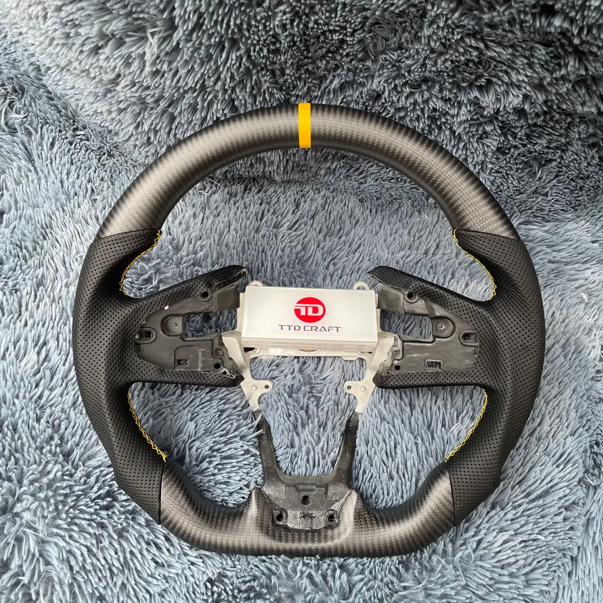 Honda 2016-2021 Civic Fk8 Carbon Fiber Steering Wheel | Ttd Craft 1