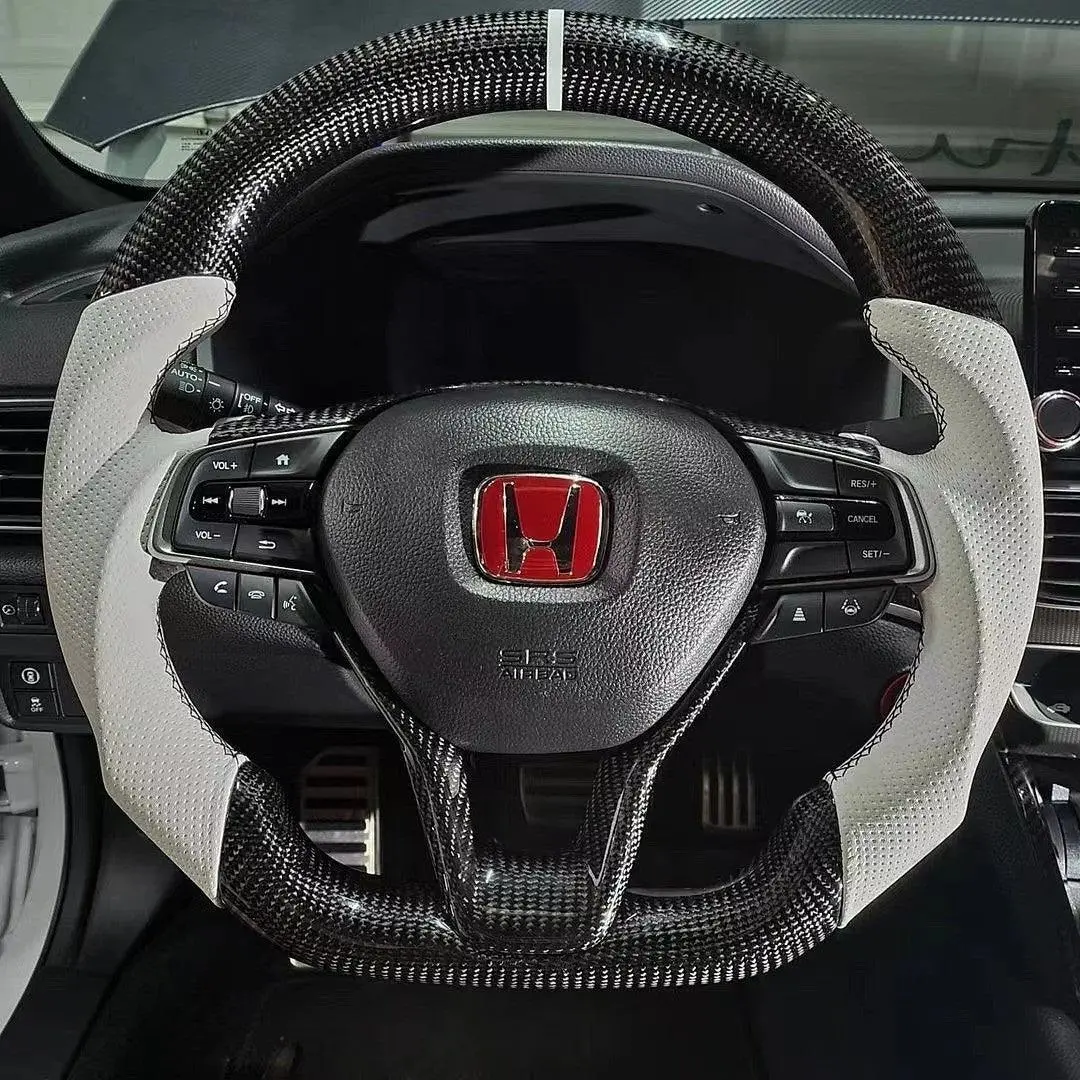 Custom Carbon Fiber Steering Wheel For 10Th Gen Honda 2018-2022 Accord / Insight |Ttd Craft 1