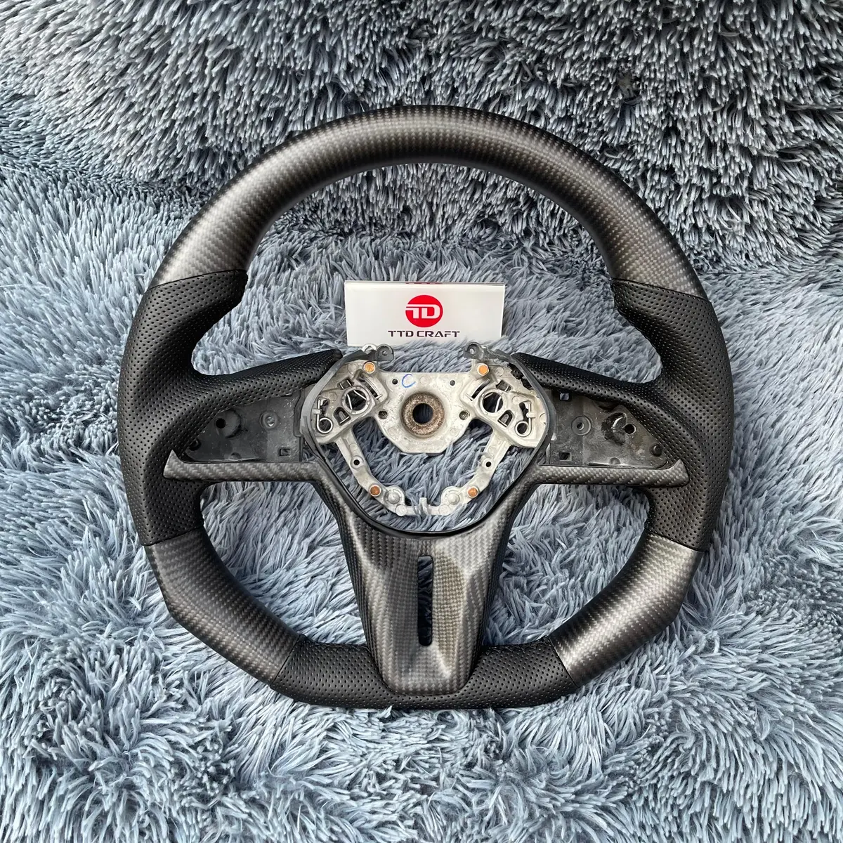 Matte Carbon Fiber Steering Wheel For Nissan 2017-2025 Gtr | Ttd Craft 1