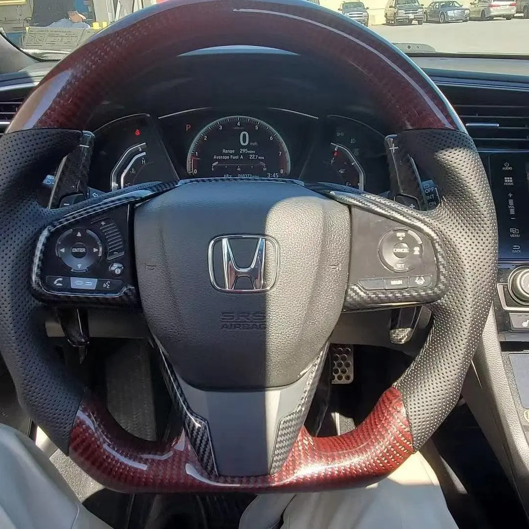 Carbon Fiber Steering Wheel For 10Th Gen 2016-2021 Honda Civic | Ttd Craft 1